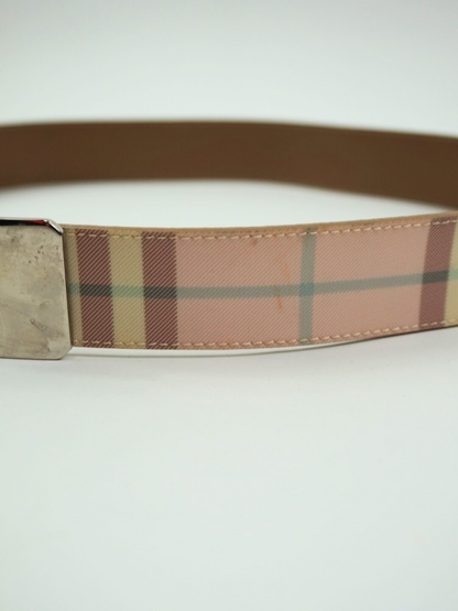 Ceinture rose à motif Check - Burberry