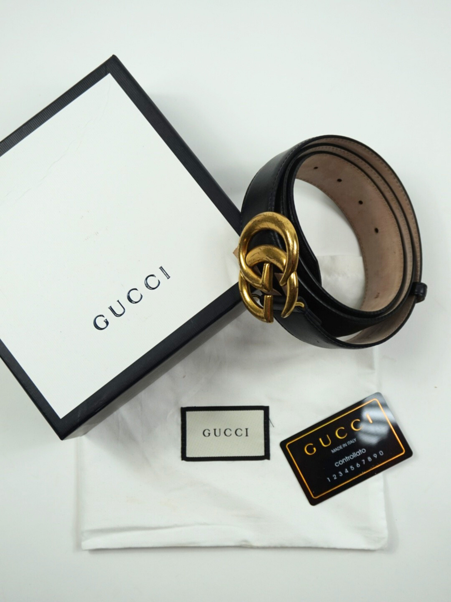 Ceinture noire logo - Gucci