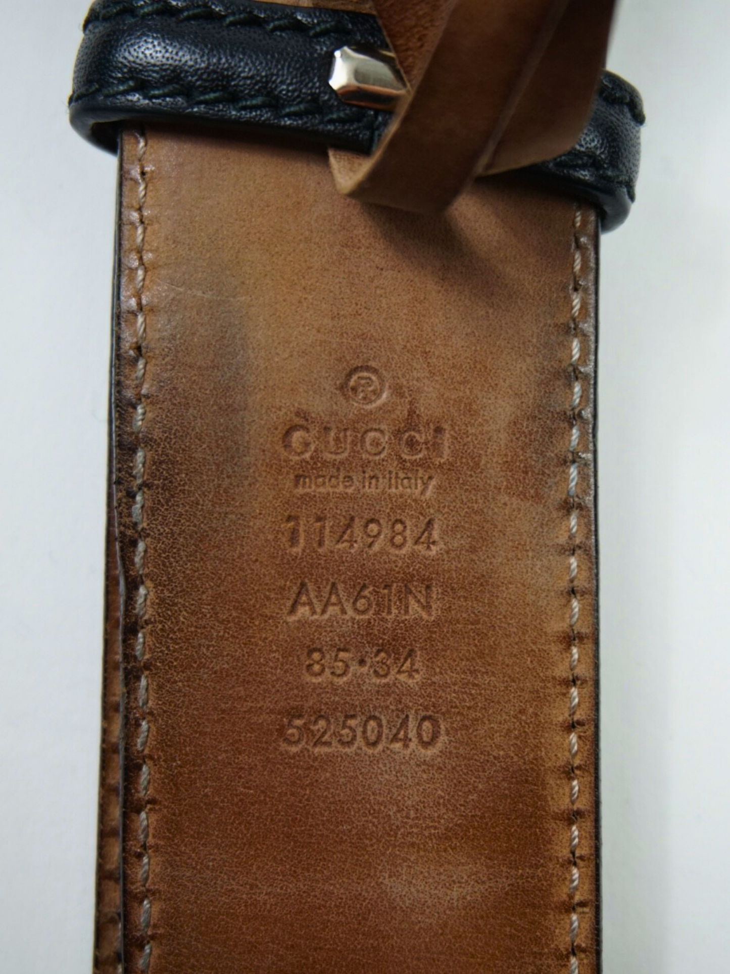 Ceinture noire à logo et monogramme - Gucci