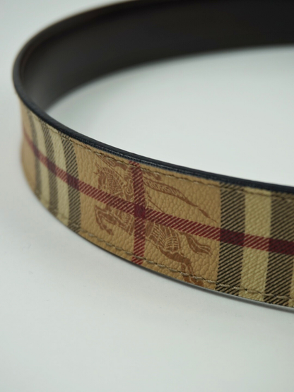 Ceinture camel à motif Check - Burberry