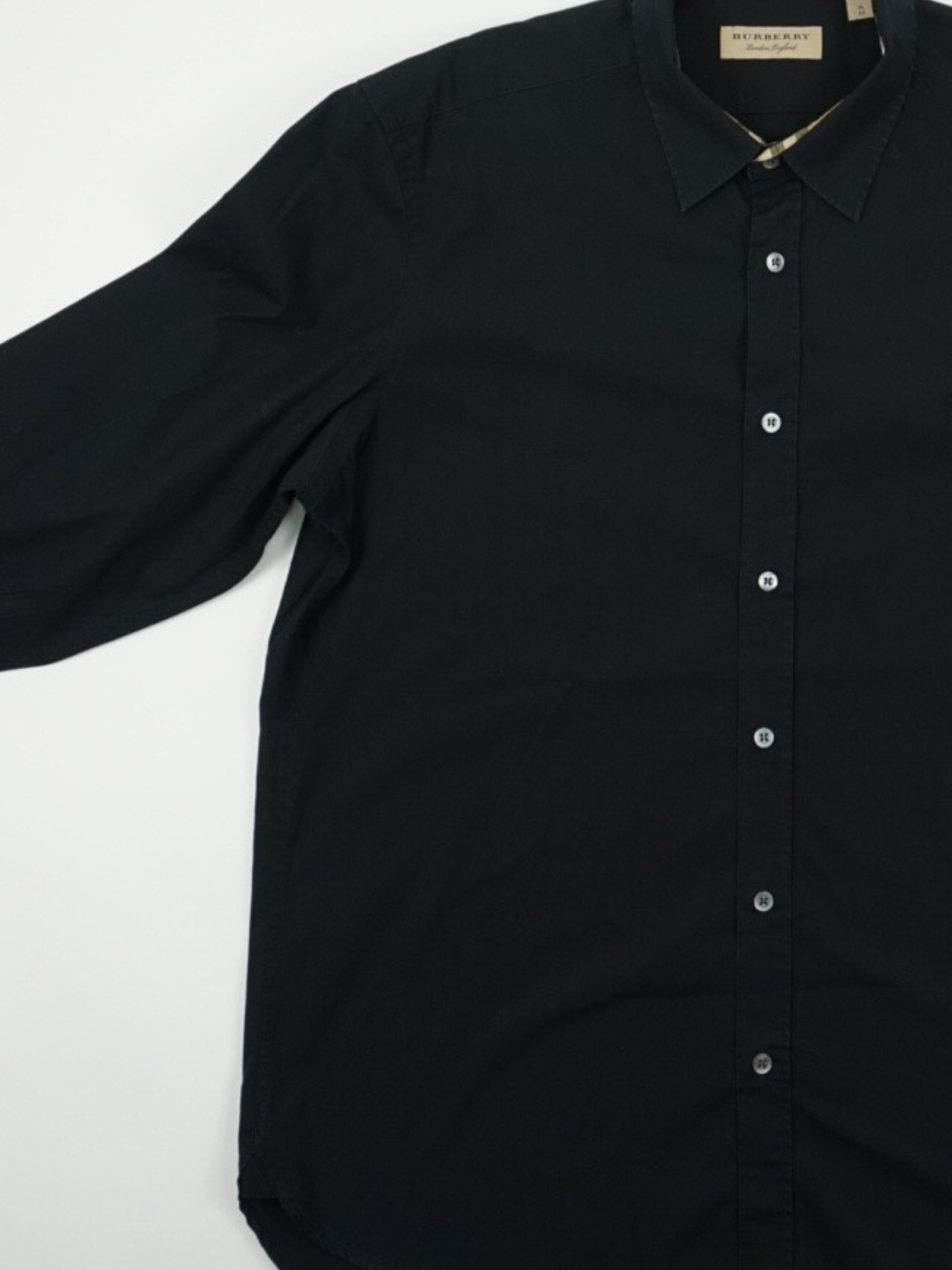 Chemise noire en coton - Burberry