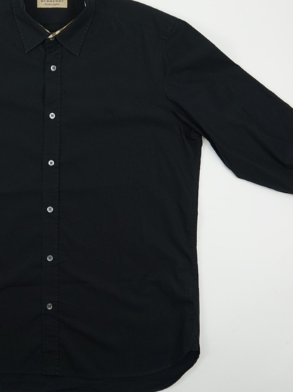 Chemise noire en coton - Burberry