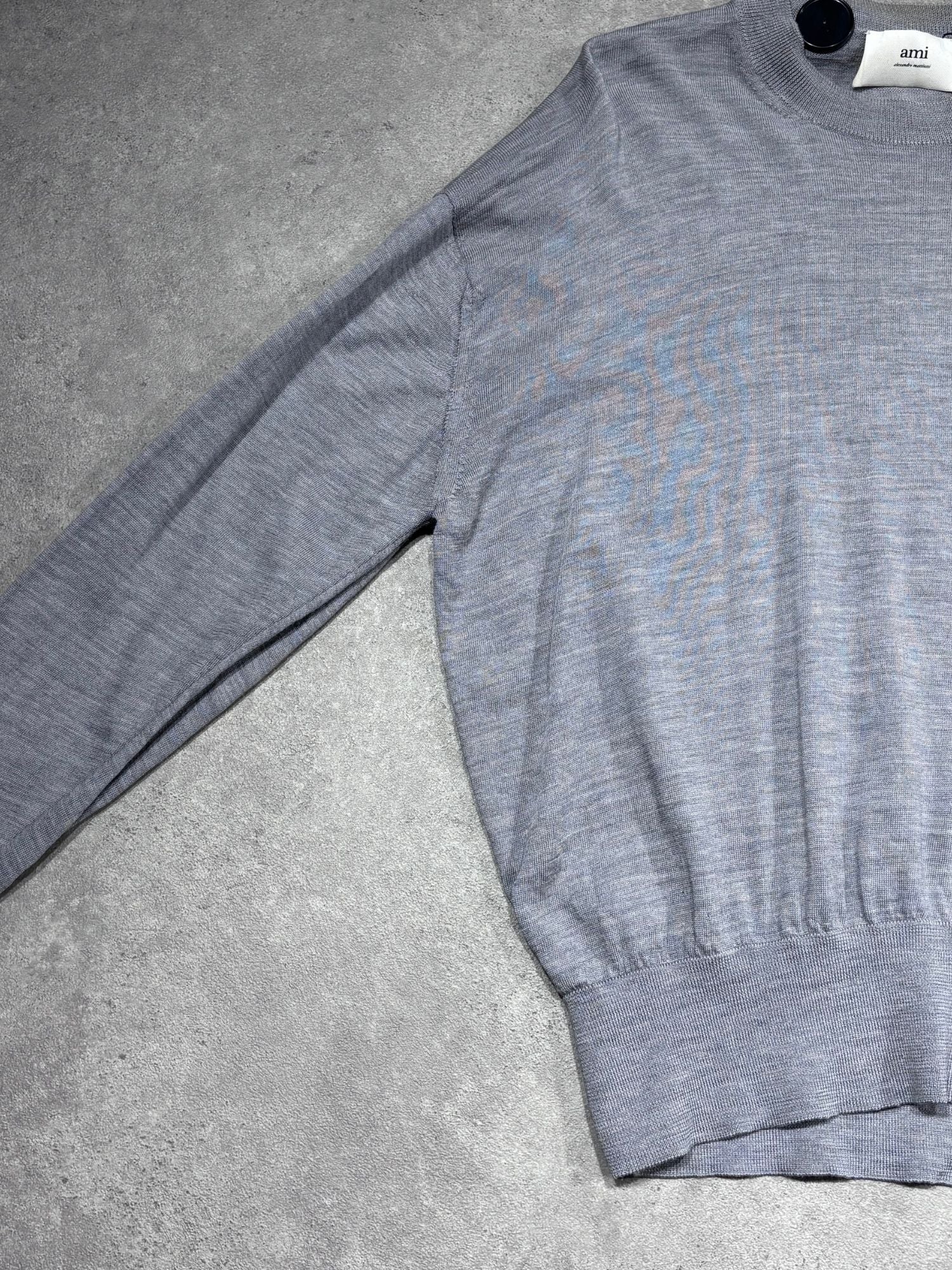 Pull fin gris AMI Paris (M)