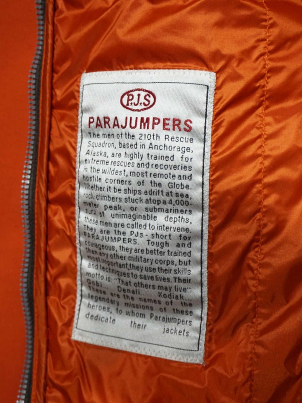 Veste bi-matières PJS orange (S femme)