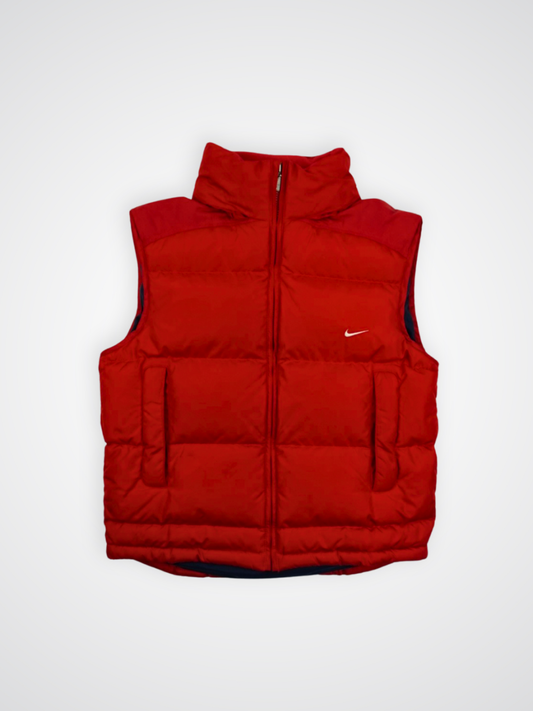 Doudoune sans manches rouge vintage - Nike