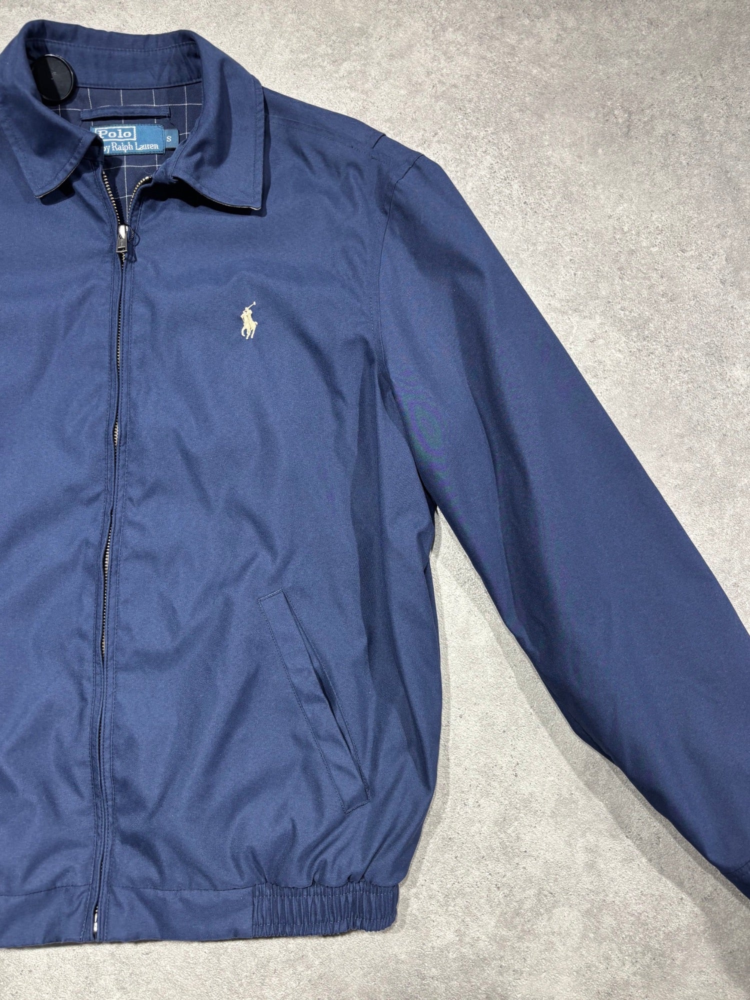 Veste Harrington Ralph Lauren bleue (S)