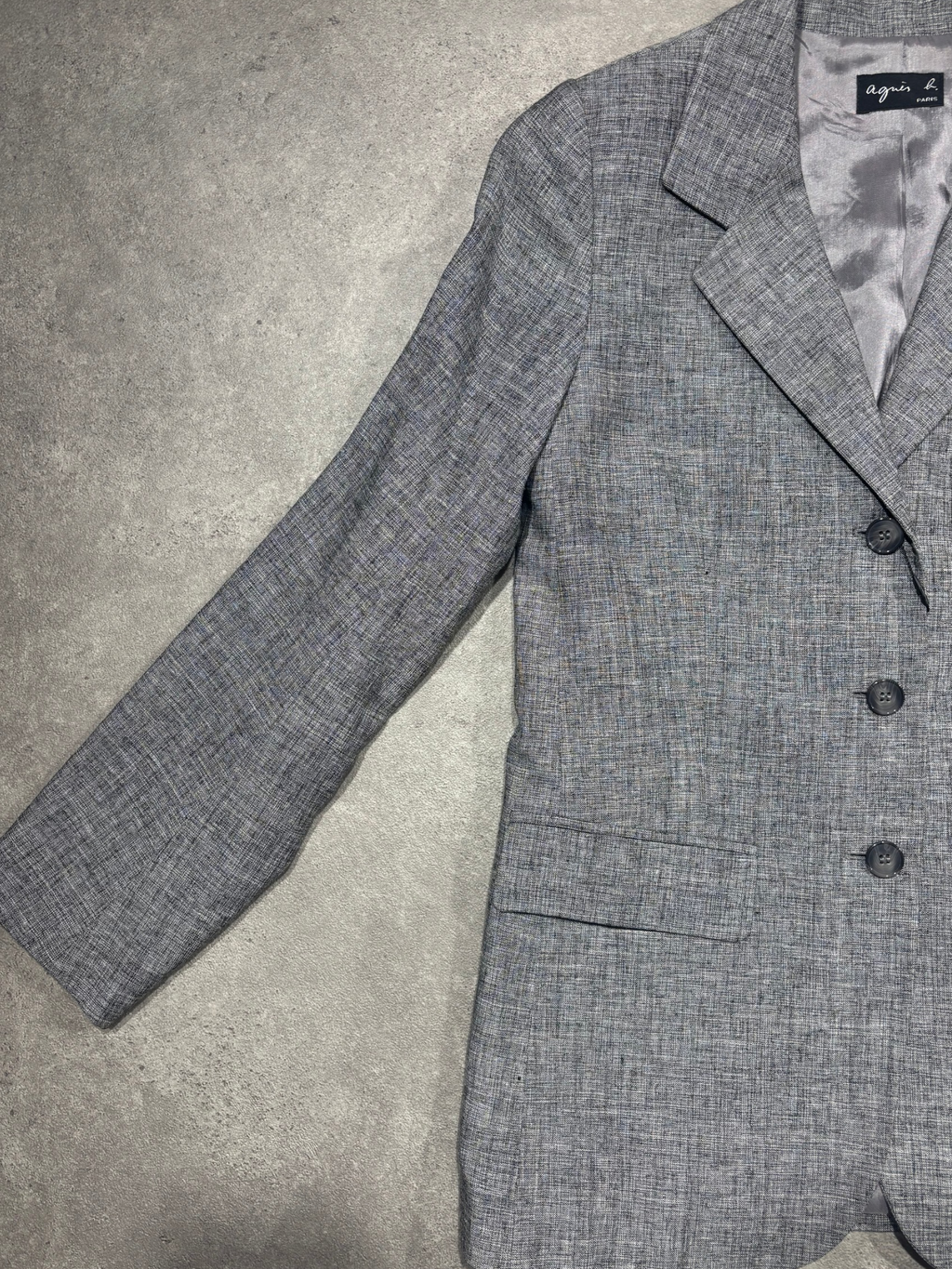 Blazer gris chiné Agnès B. (S femme)