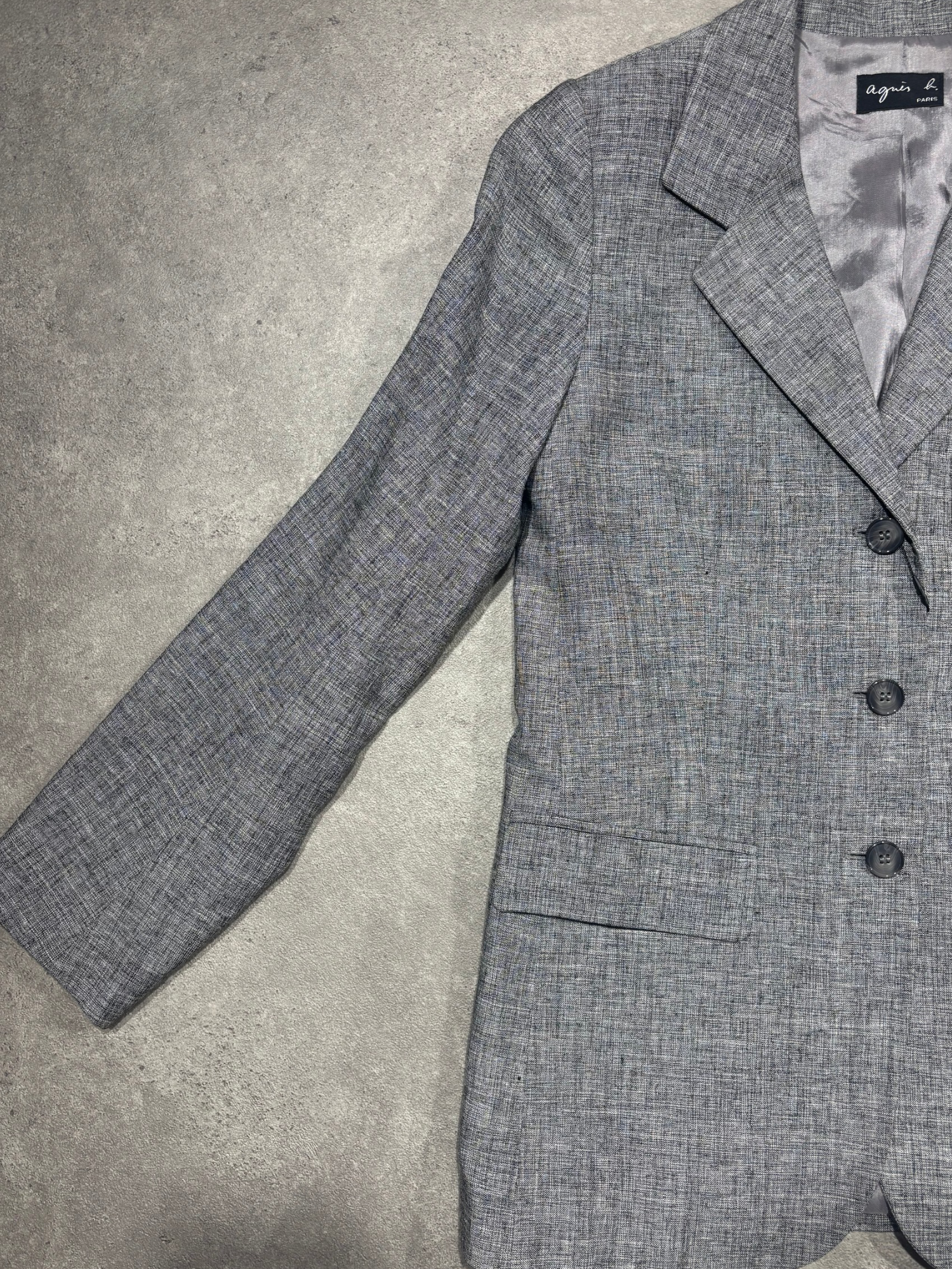 Blazer gris chiné Agnès B. (S femme)