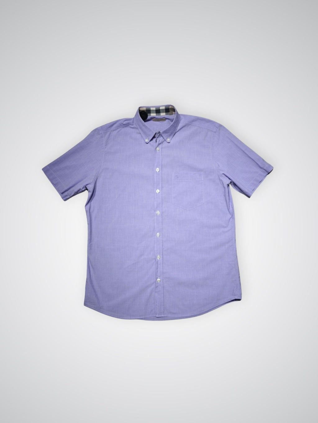 Chemise à manches courtes lilac Burberry (L)