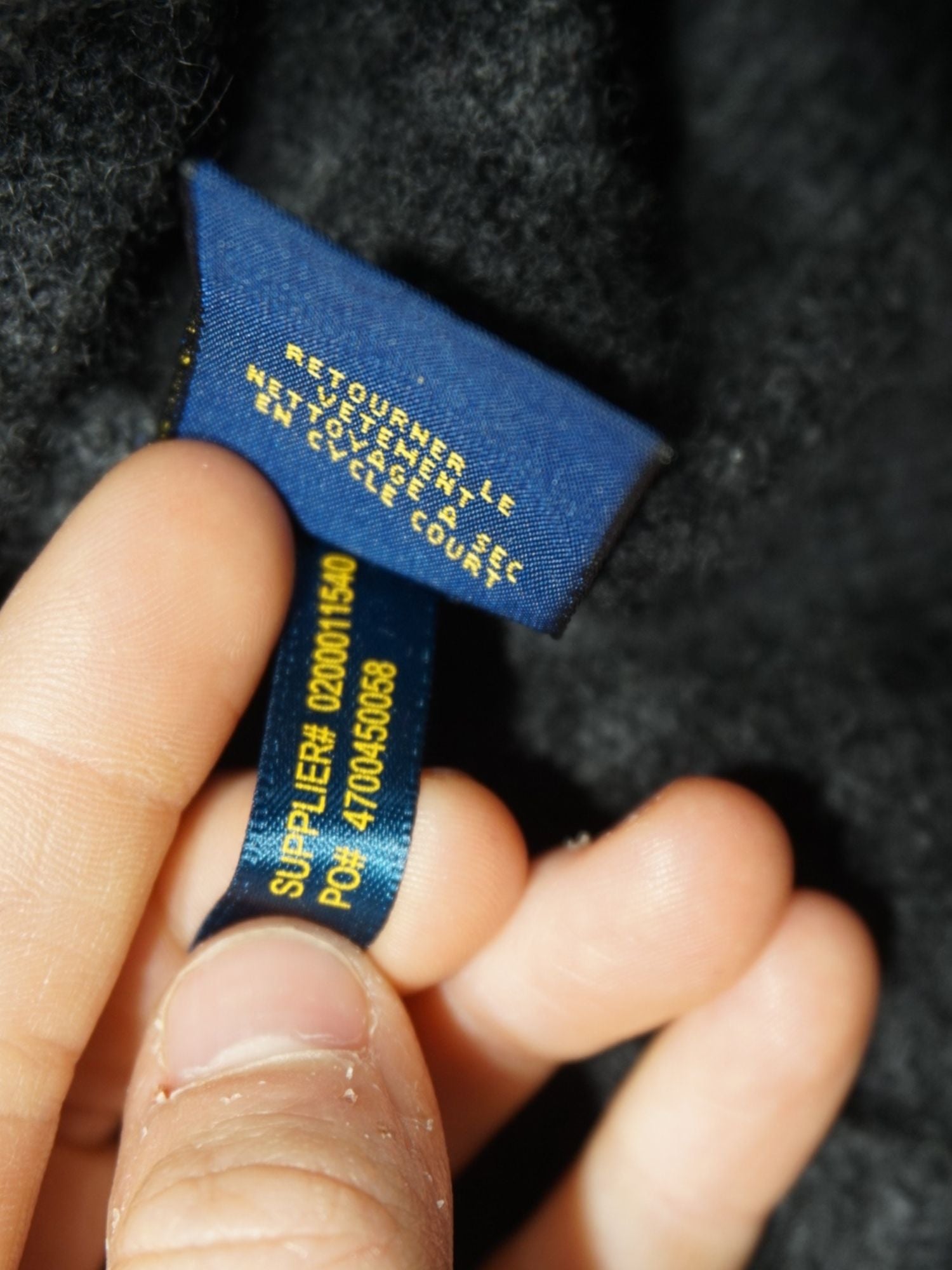 Pull gris Ralph Lauren en cachemire (S femme)