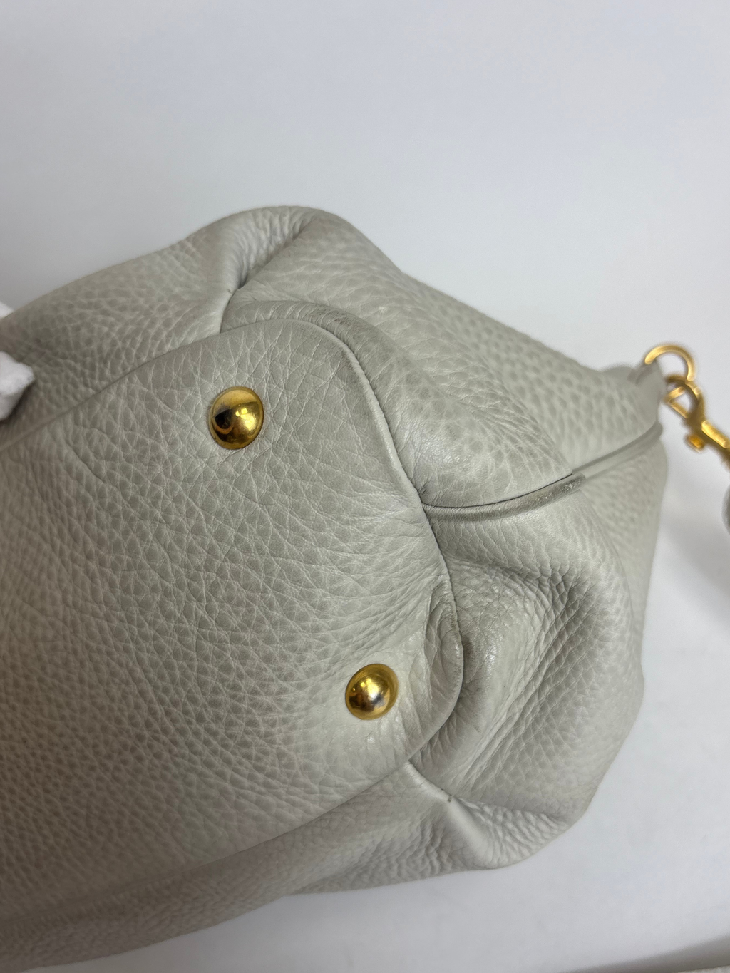Sac Cabas écru Miu Miu
