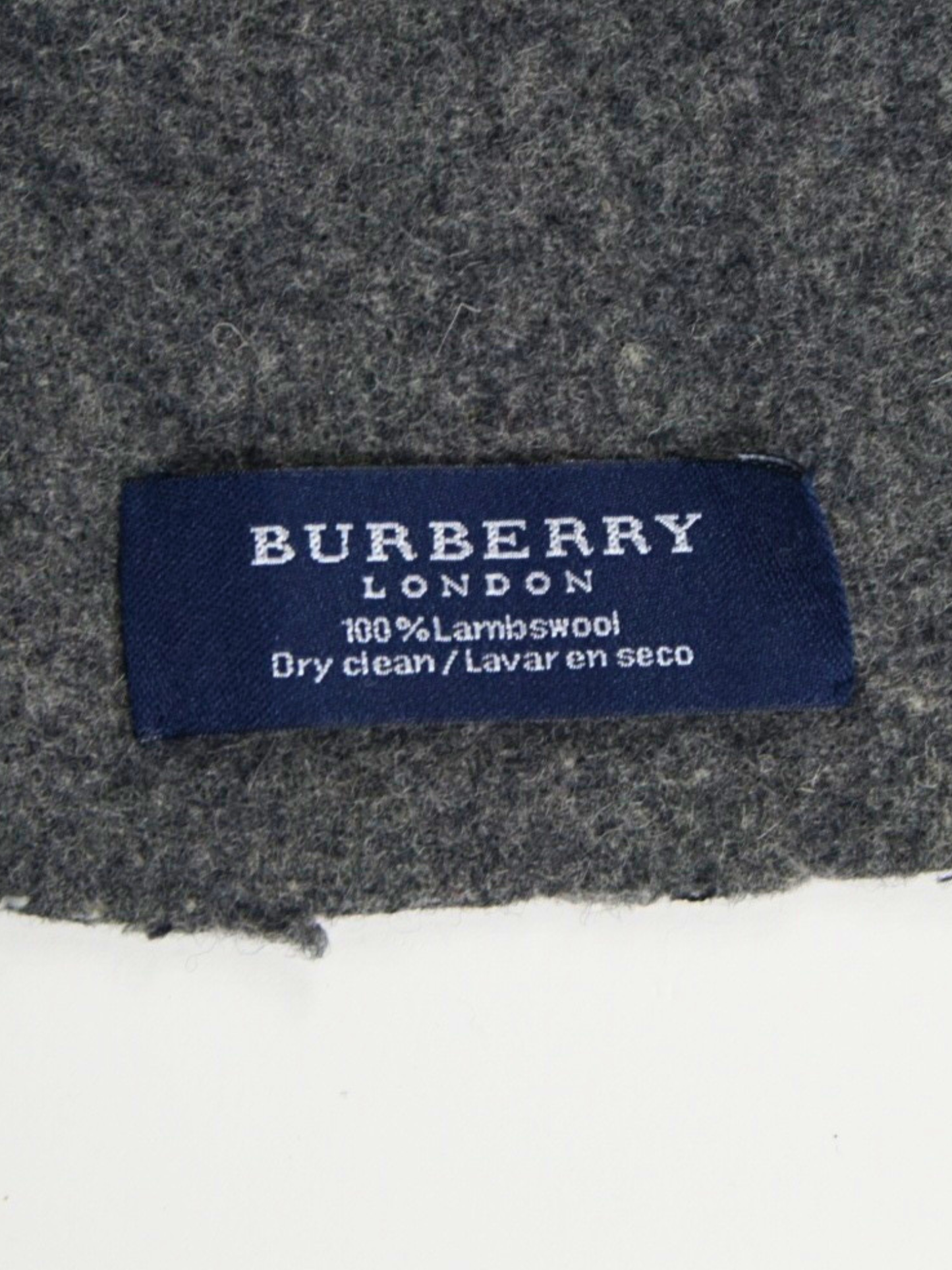 Écharpe et gants en laine gris - Burberry