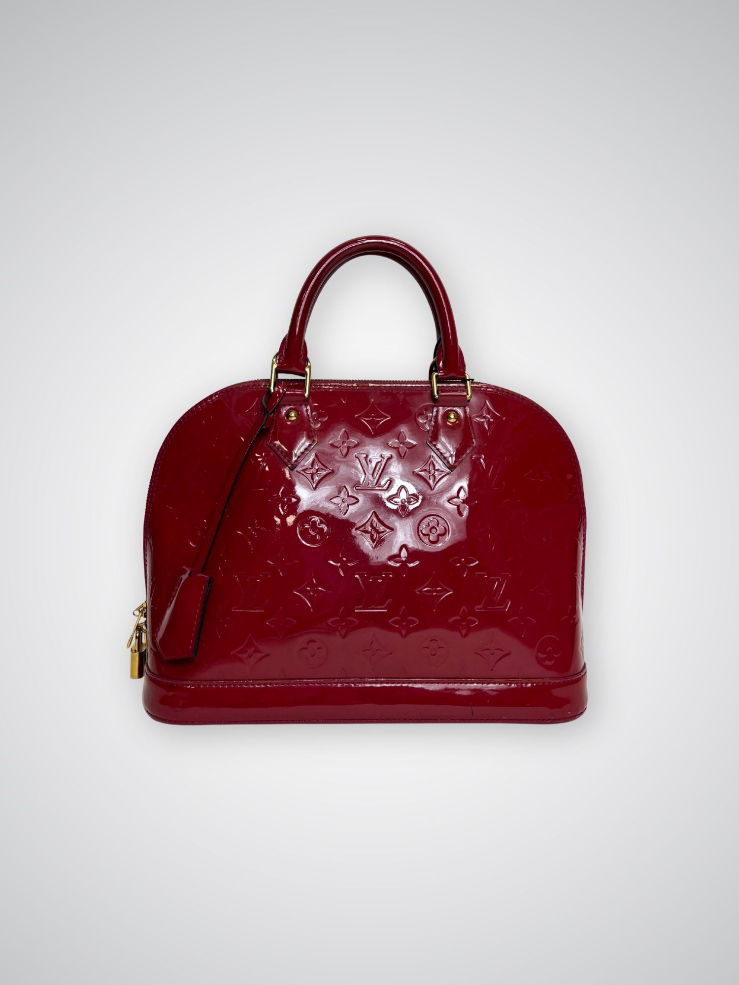 Sac Alma PM Louis Vuitton cuir vernis