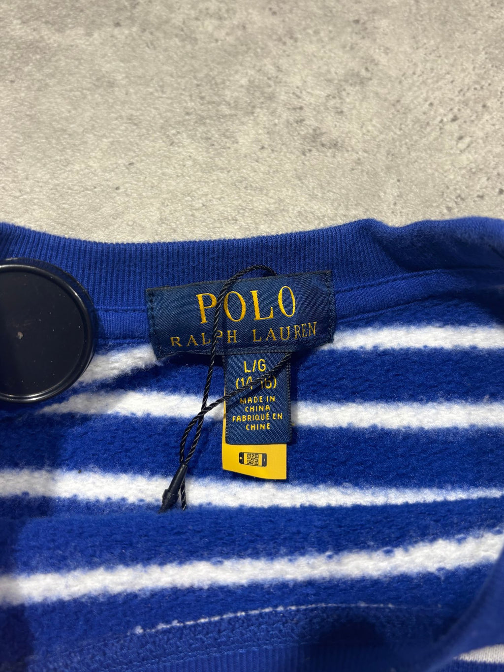 Sweat Bear à rayures Ralph Lauren (S femme)