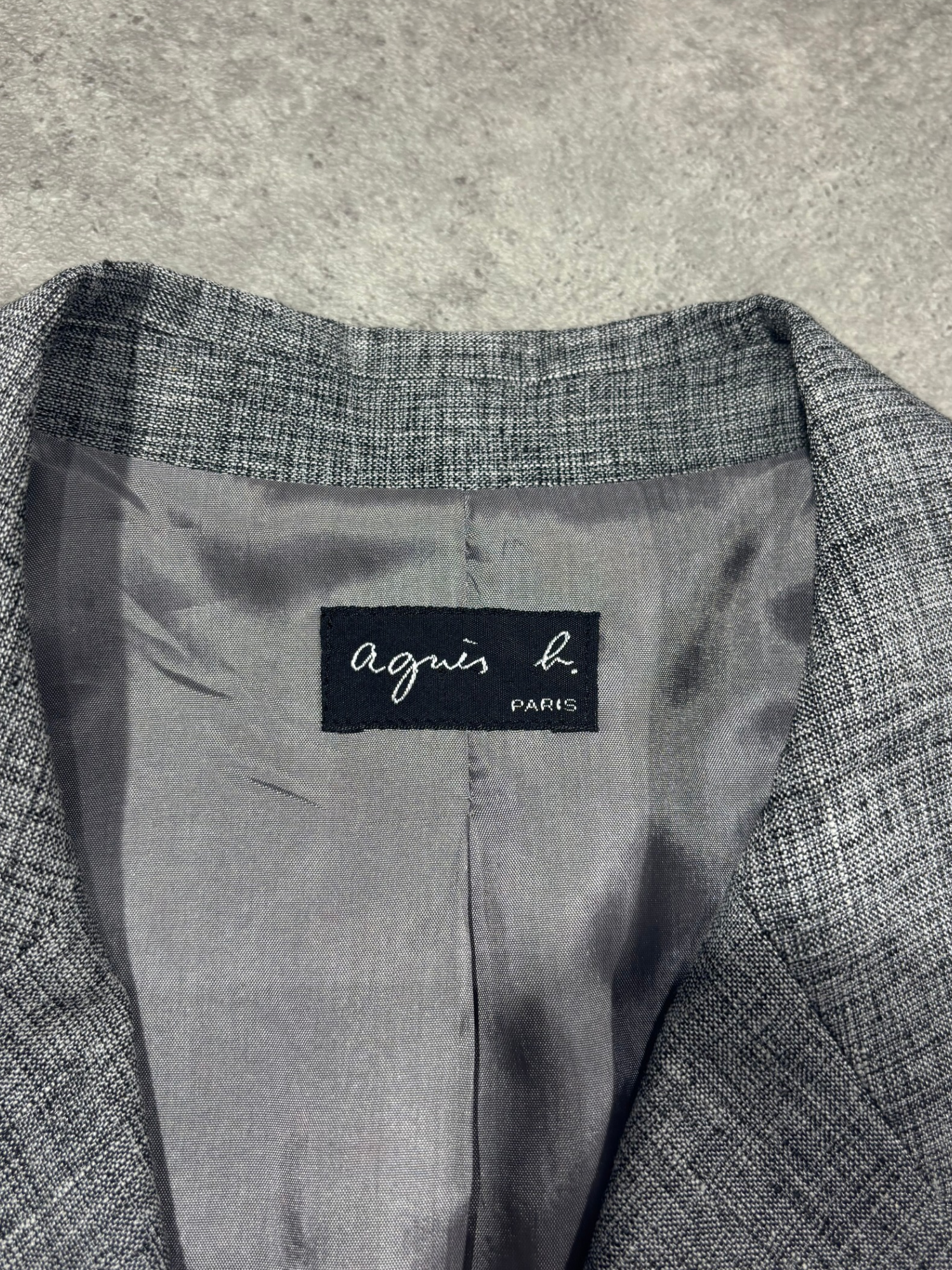 Blazer gris chiné Agnès B. (S femme)