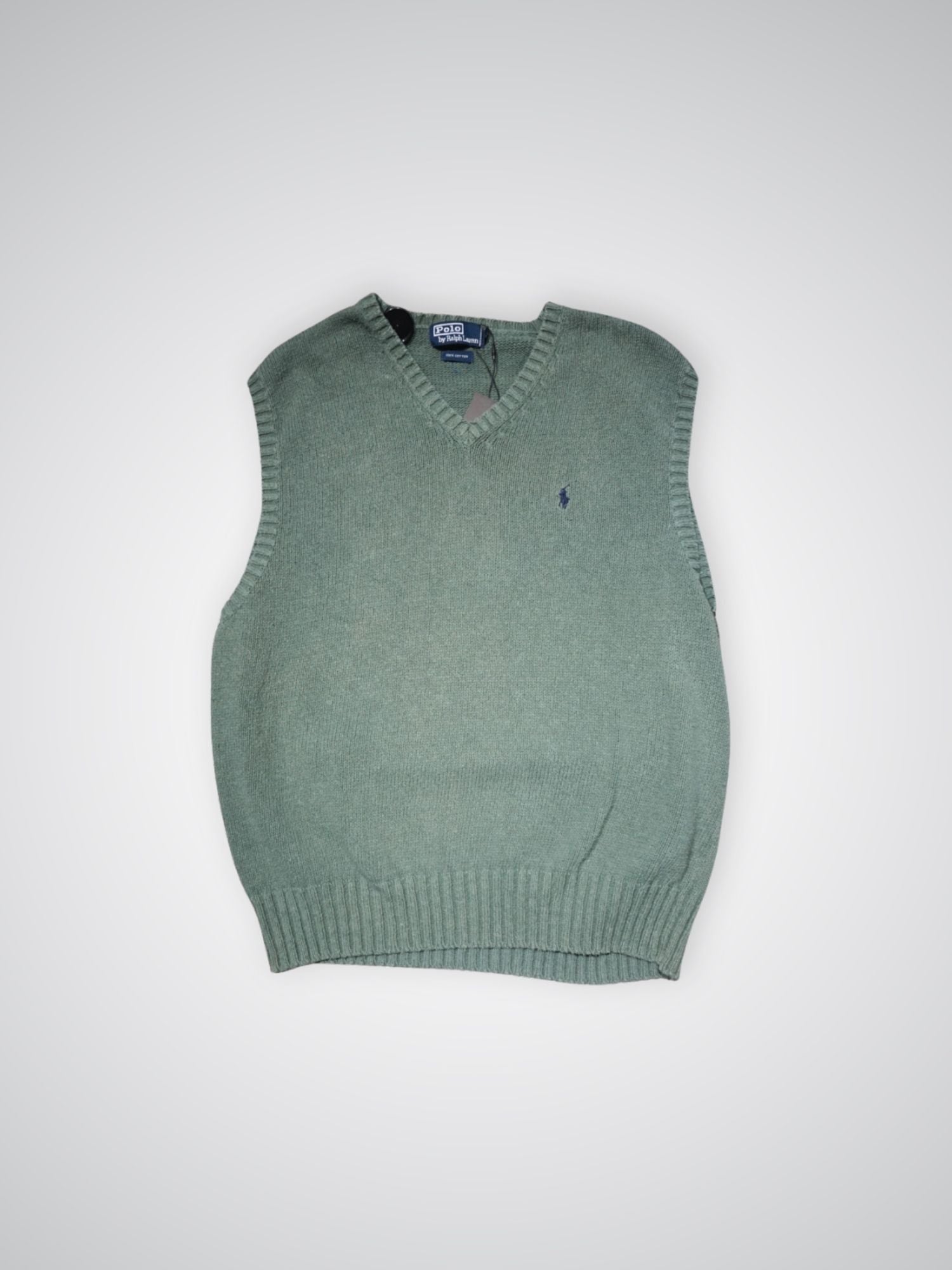 Pull sans manche vert Ralph Lauren (XL)