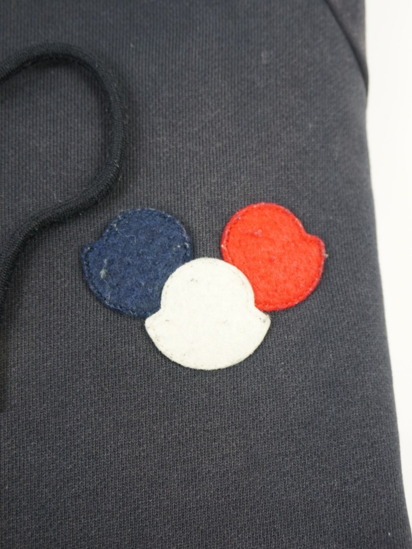 Sweat zippé bleu marine à logo - Moncler