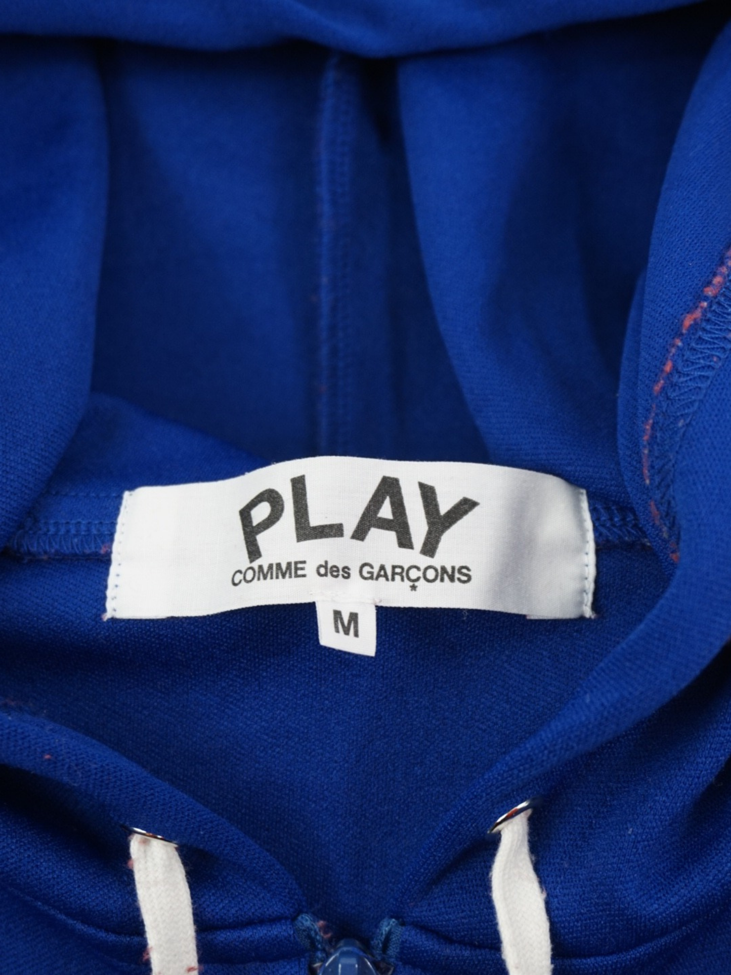 Sweat zippé bleu électrique à logo - Comme des Garçons