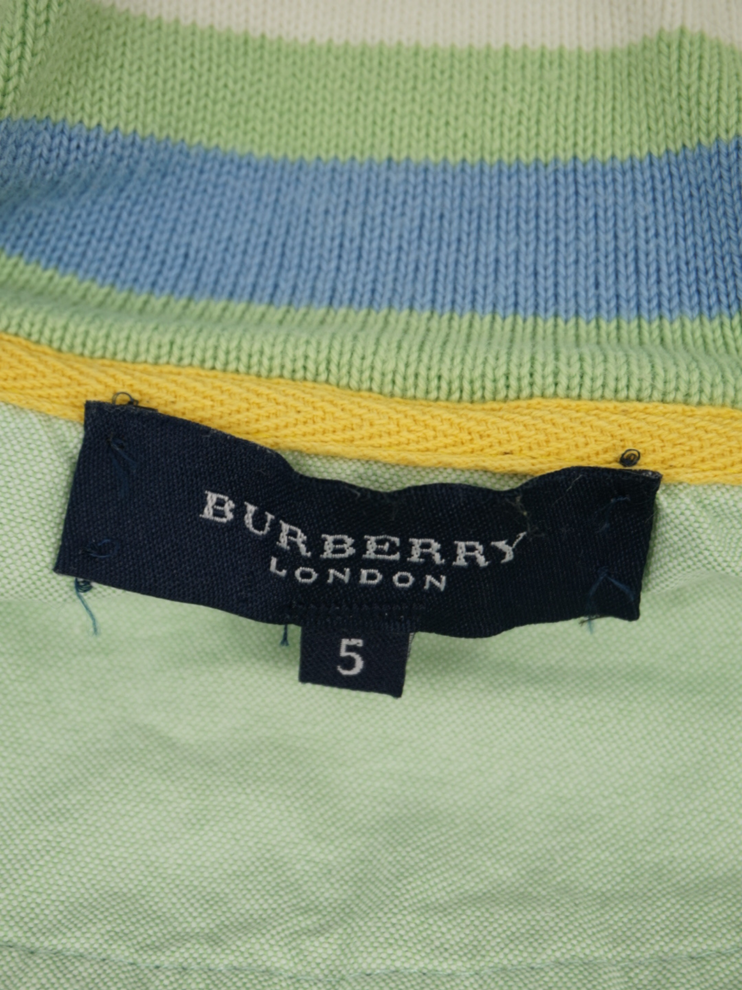 Gilet en maille vert à logo - Burberry