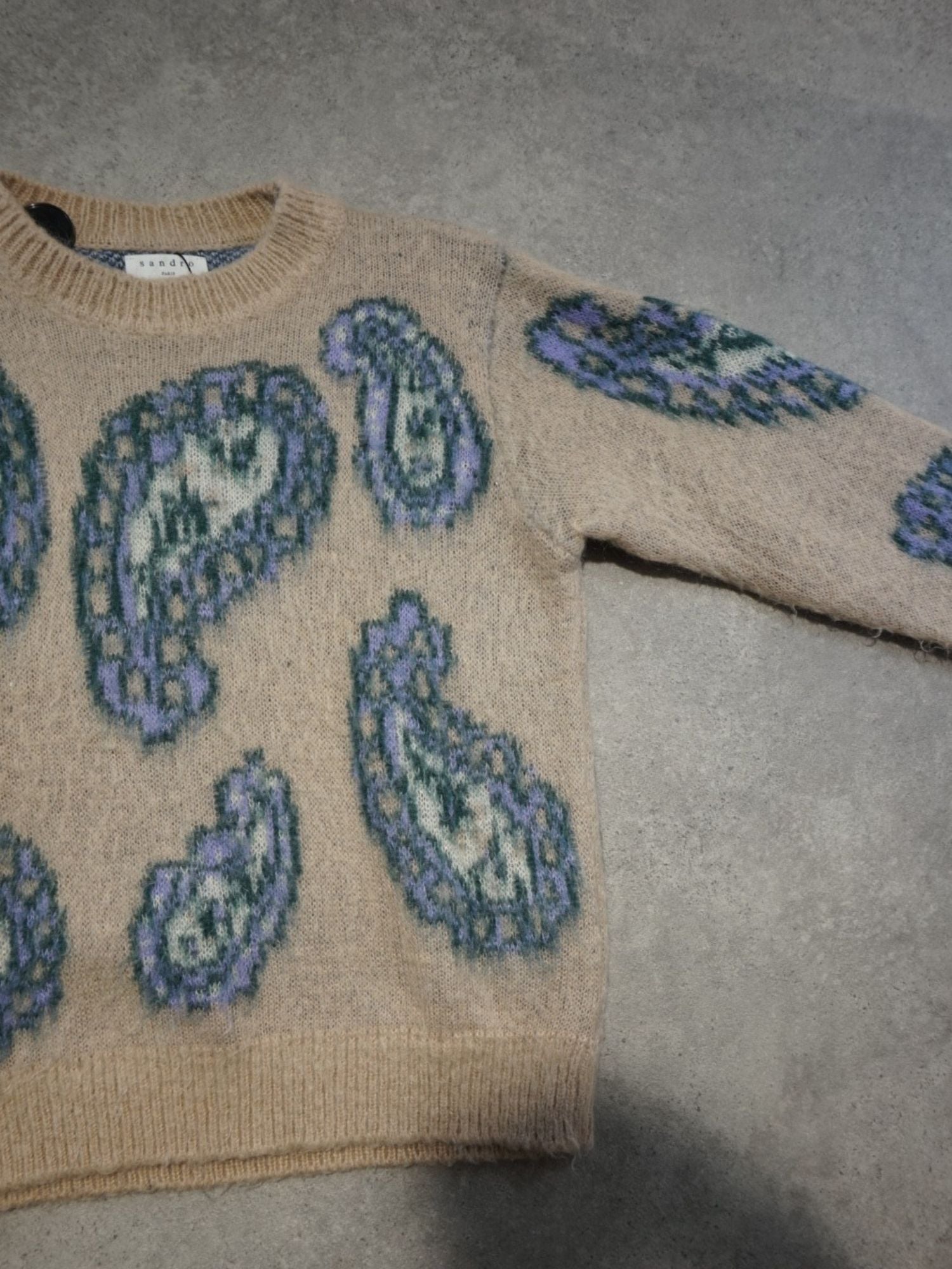 Pull Sandro beige (M femme)