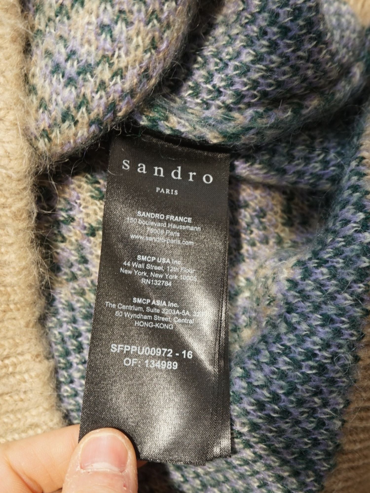 Pull Sandro beige (M femme)