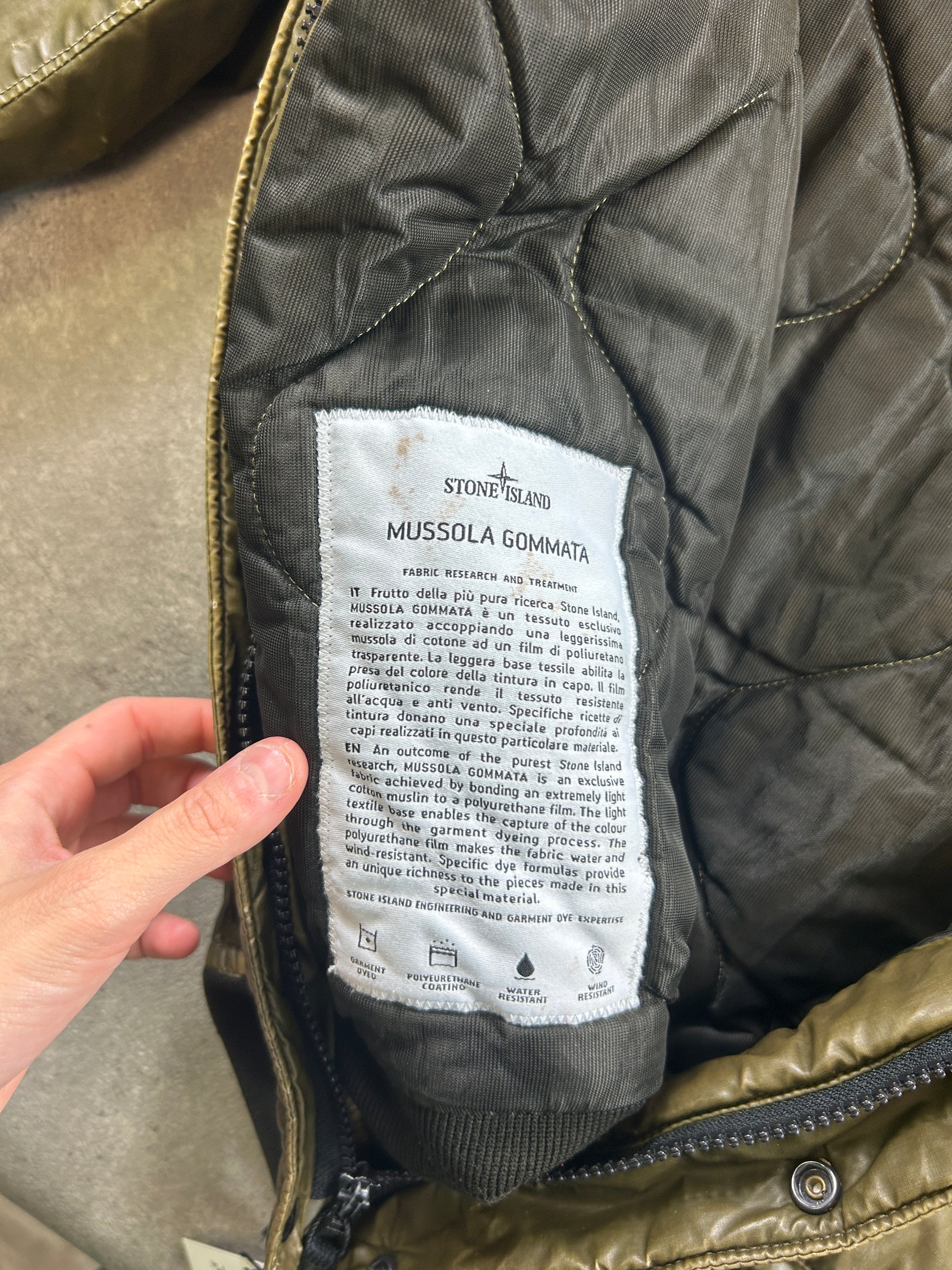 Manteau Stone Island Mussola Gommata (M)