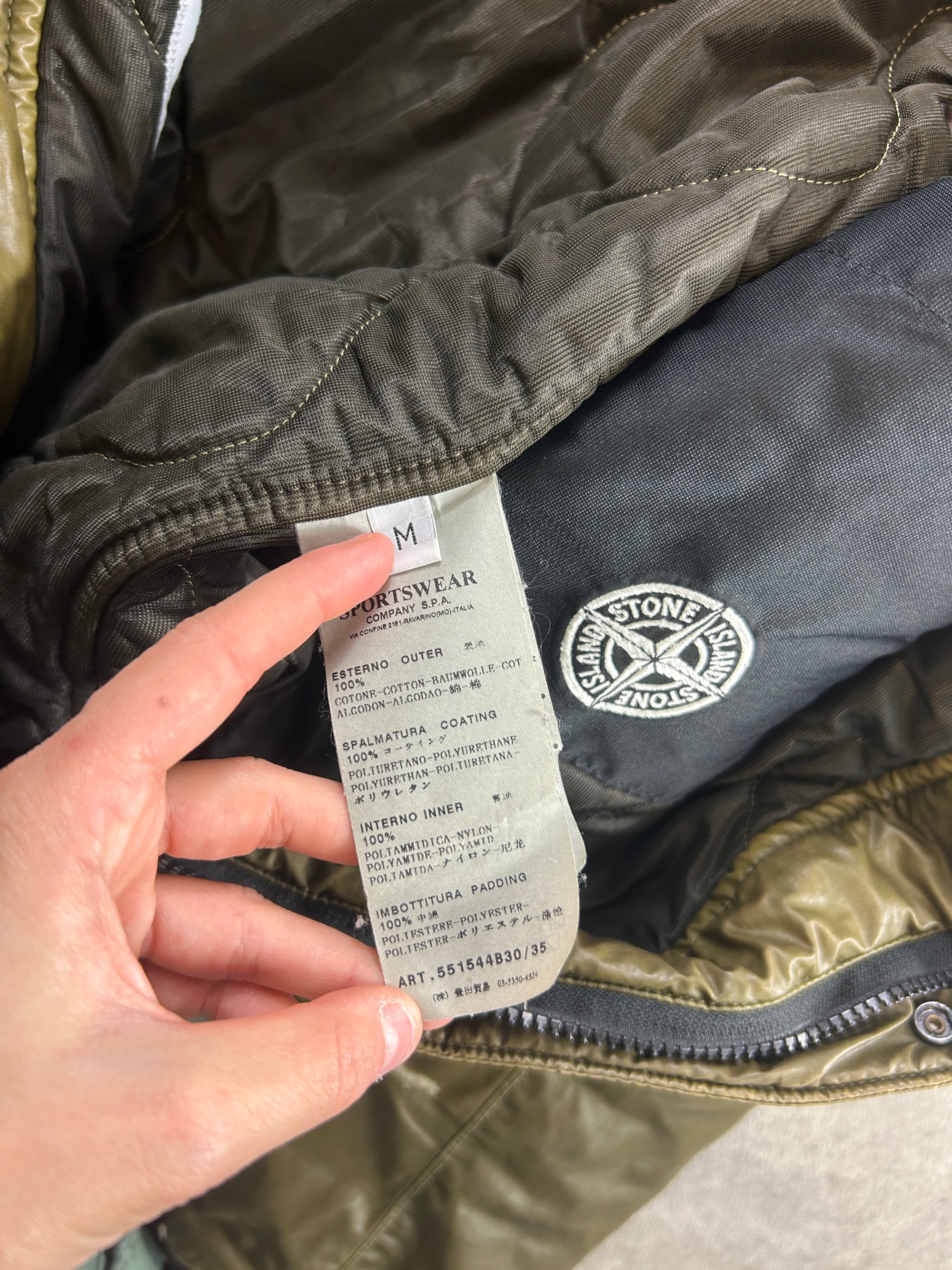 Manteau Stone Island Mussola Gommata (M)