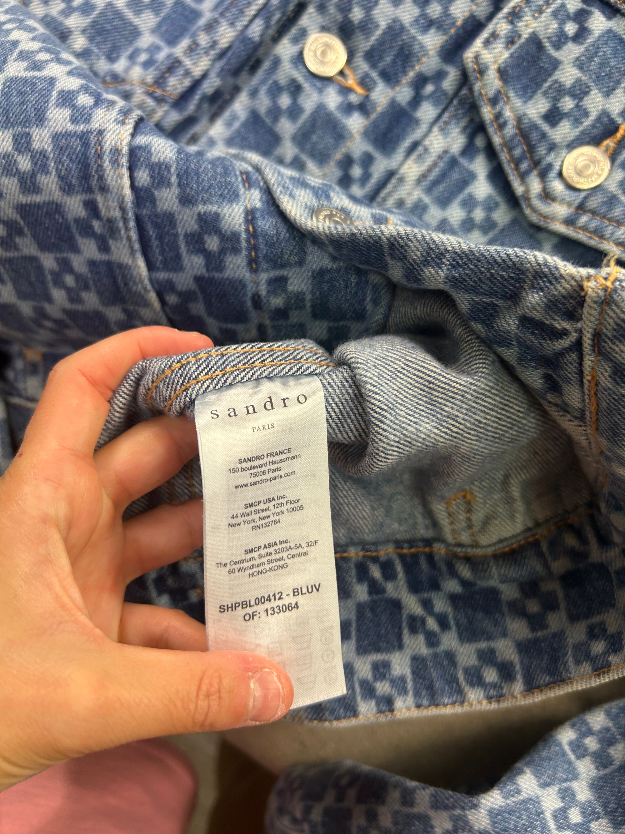 Veste en jeans Sandro (XL/L)