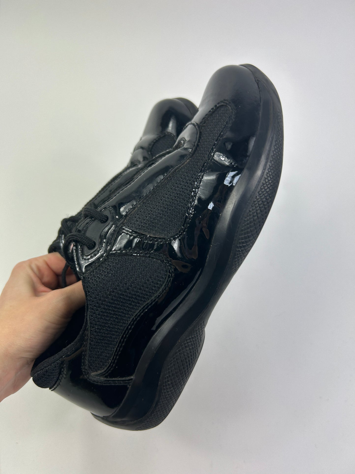 Prada america's cup black patent