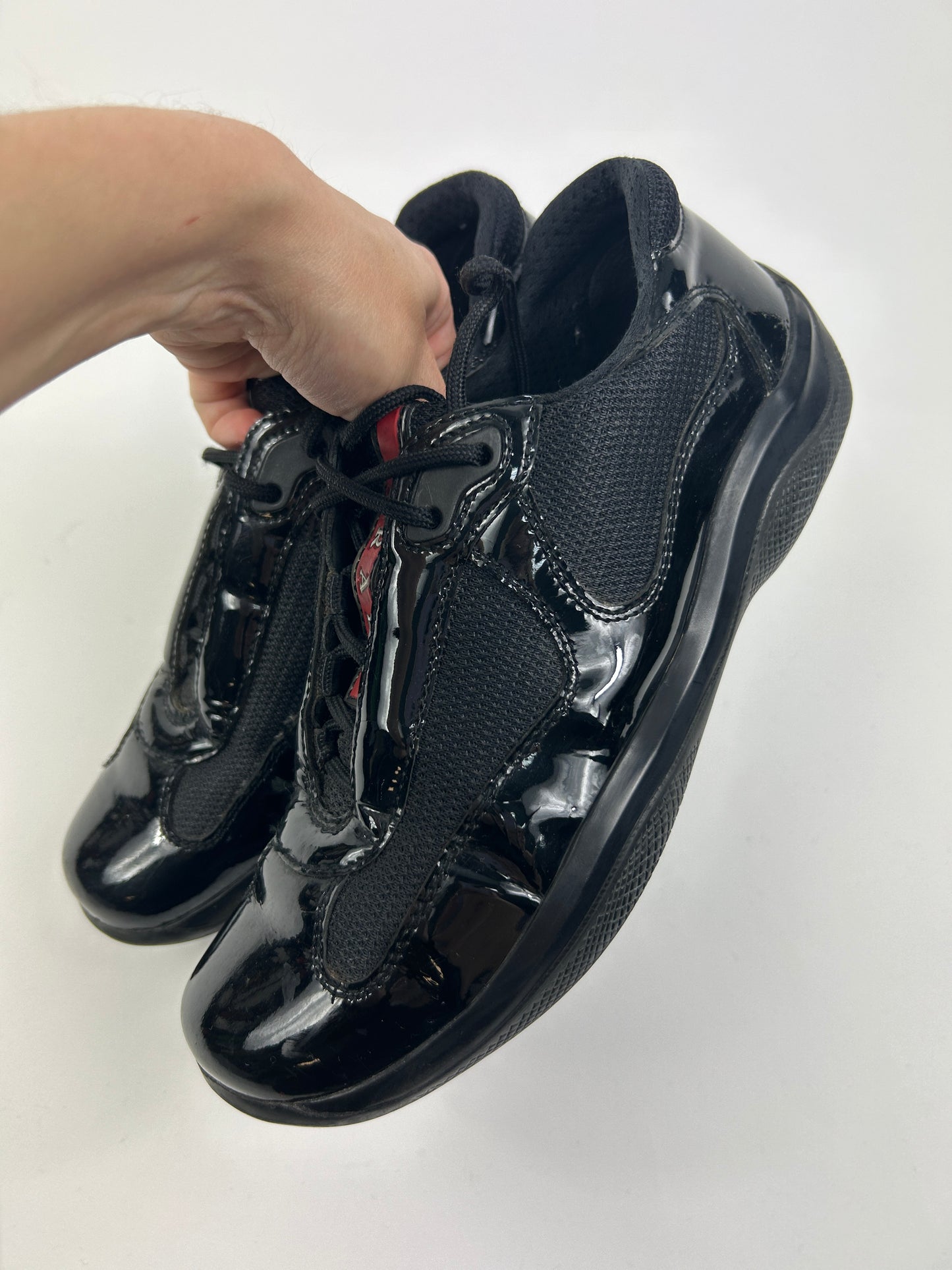 Prada america's cup black patent