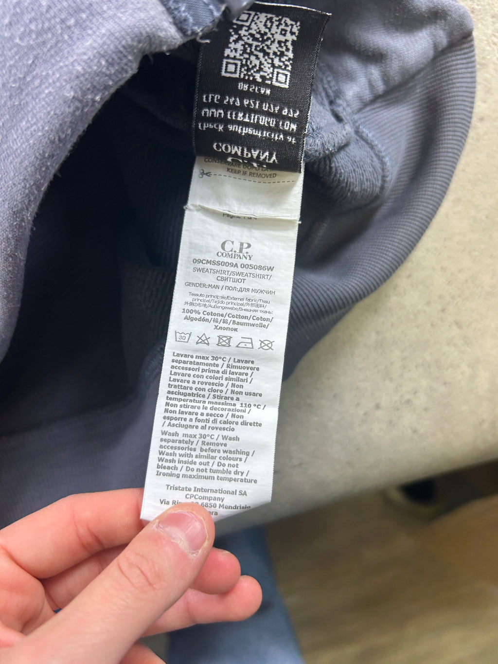 Sweat à capuche google CP Company (M)