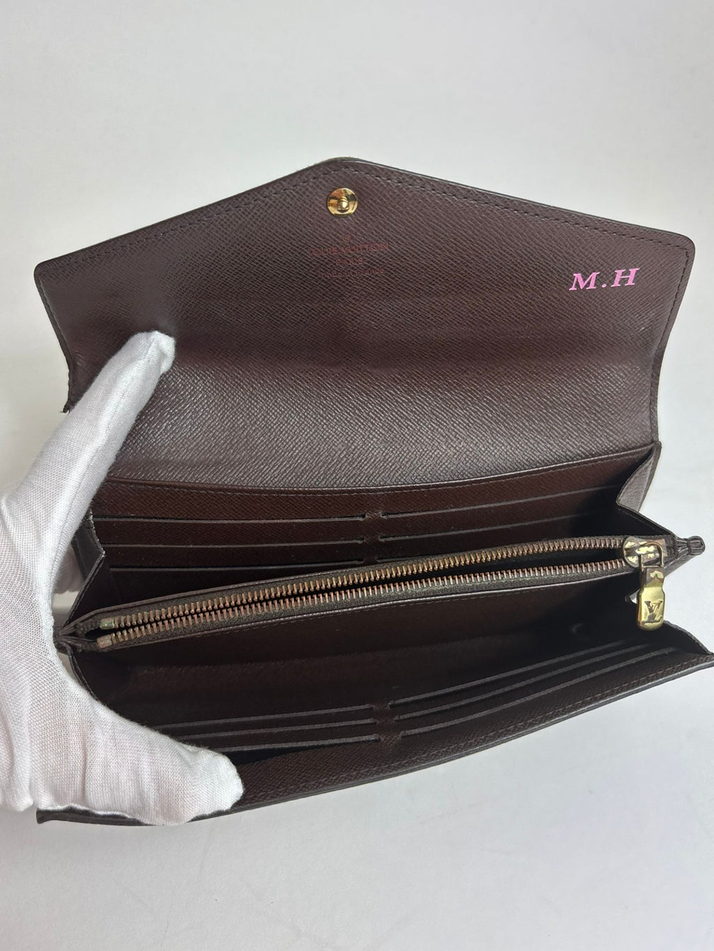 Portefeuille Sarah Damier Ébène Louis Vuitton