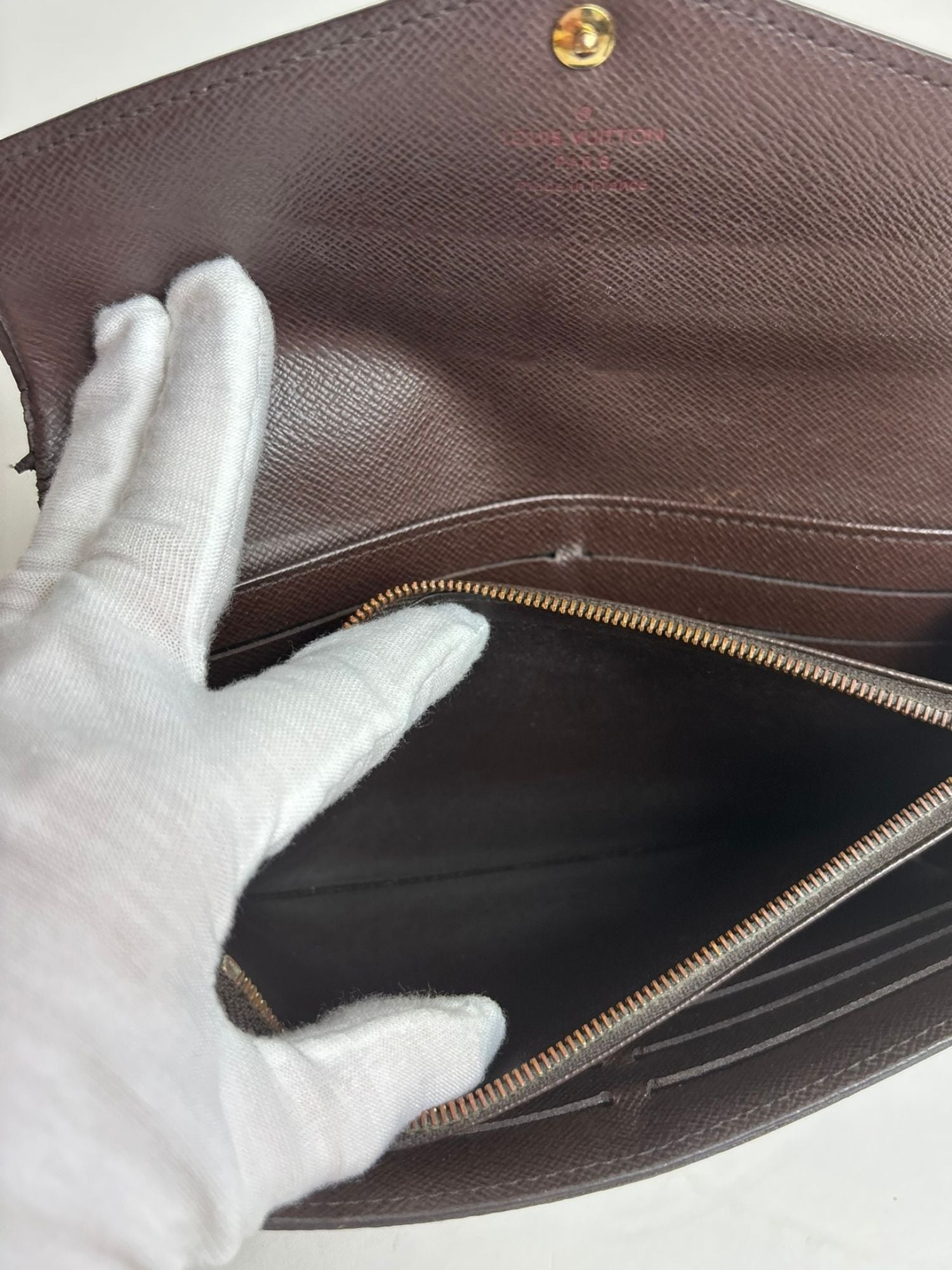 Portefeuille Sarah Damier Ébène Louis Vuitton