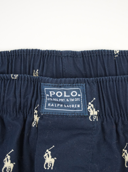 Pantalon multilogos bleu marine - Ralph Lauren