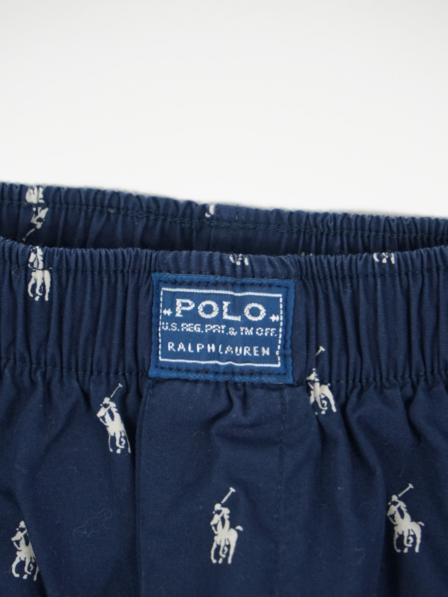 Pantalon multilogos bleu marine - Ralph Lauren