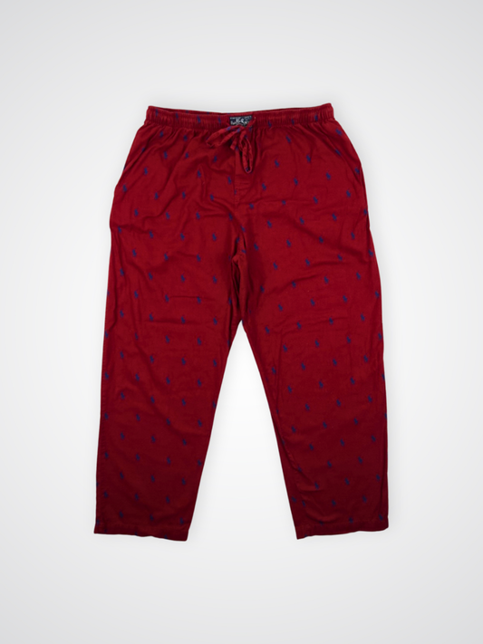 Pantalon multilogos rouge - Ralph Lauren