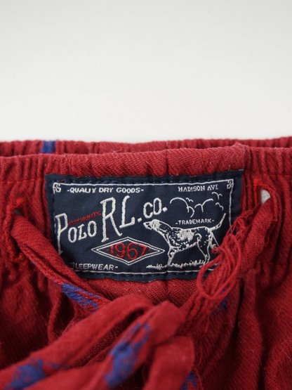 Pantalon multilogos rouge - Ralph Lauren