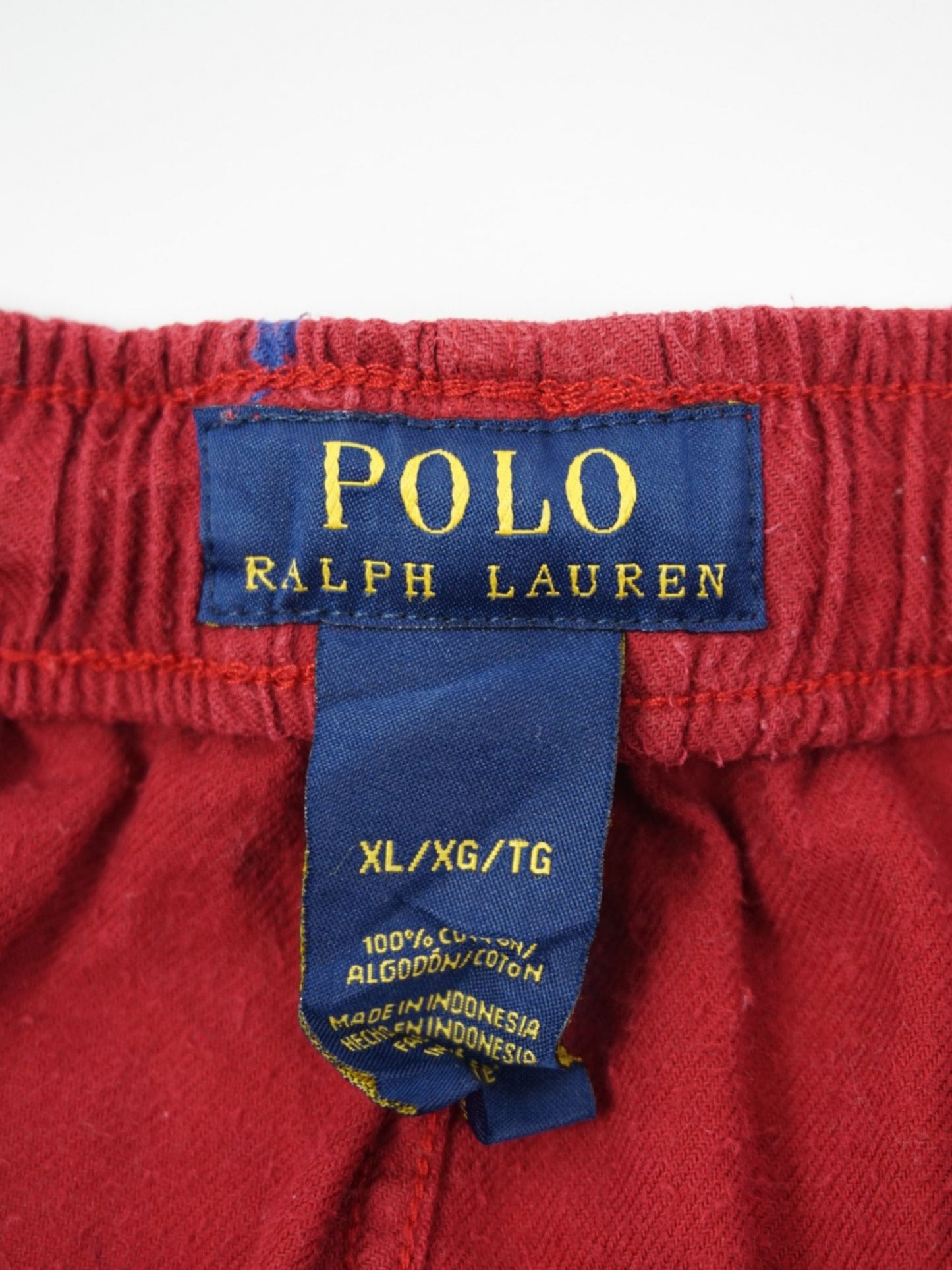 Pantalon multilogos rouge - Ralph Lauren