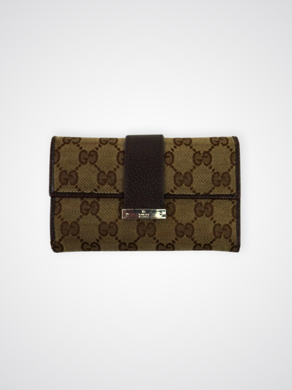 Portefeuille continental marron monogramme - Gucci