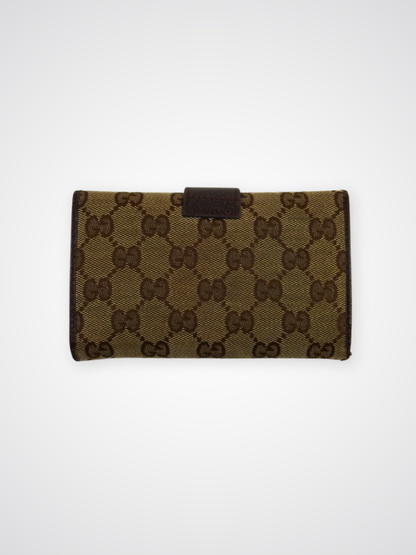 Portefeuille continental marron monogramme - Gucci