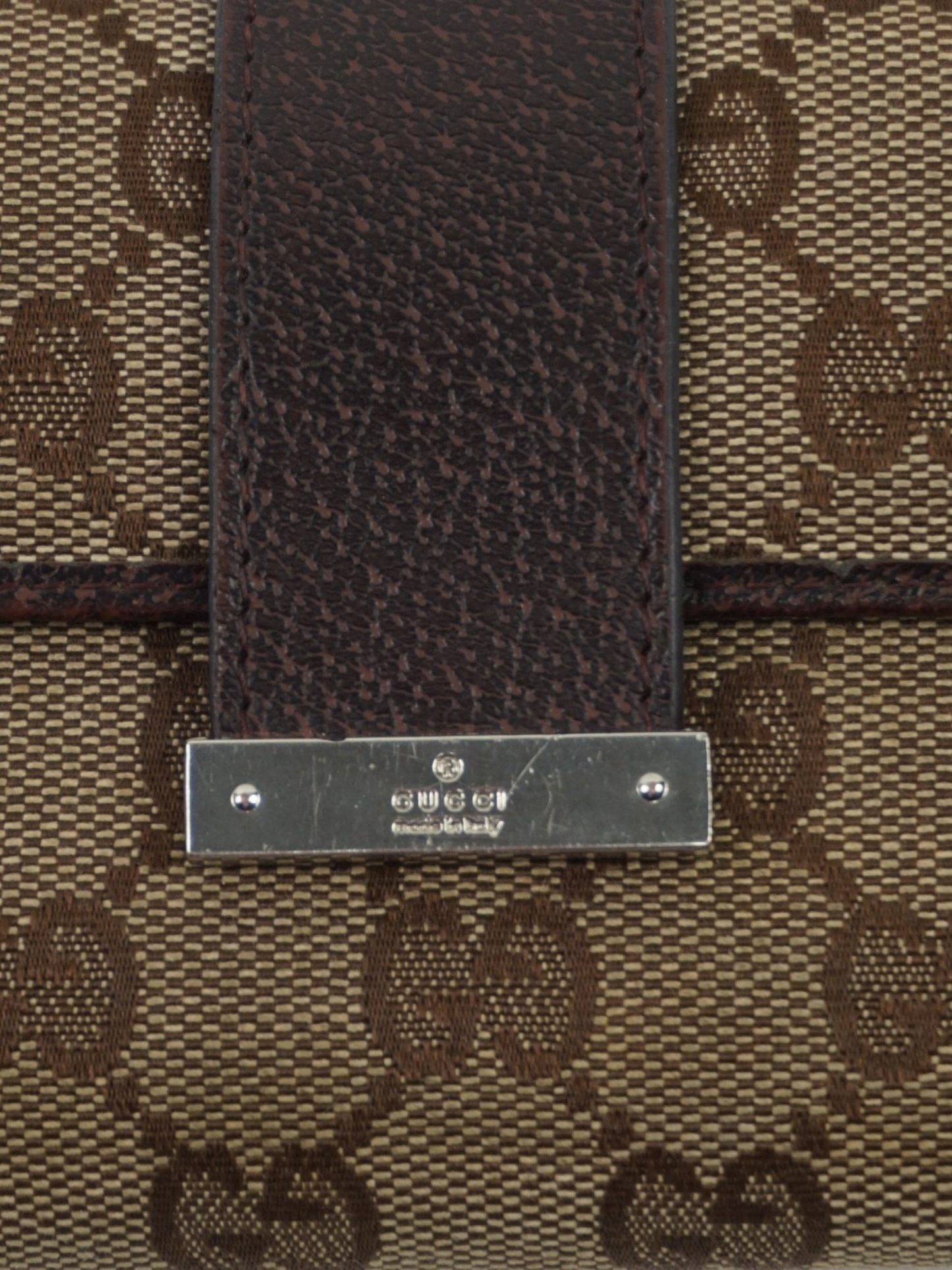 Portefeuille continental marron monogramme - Gucci