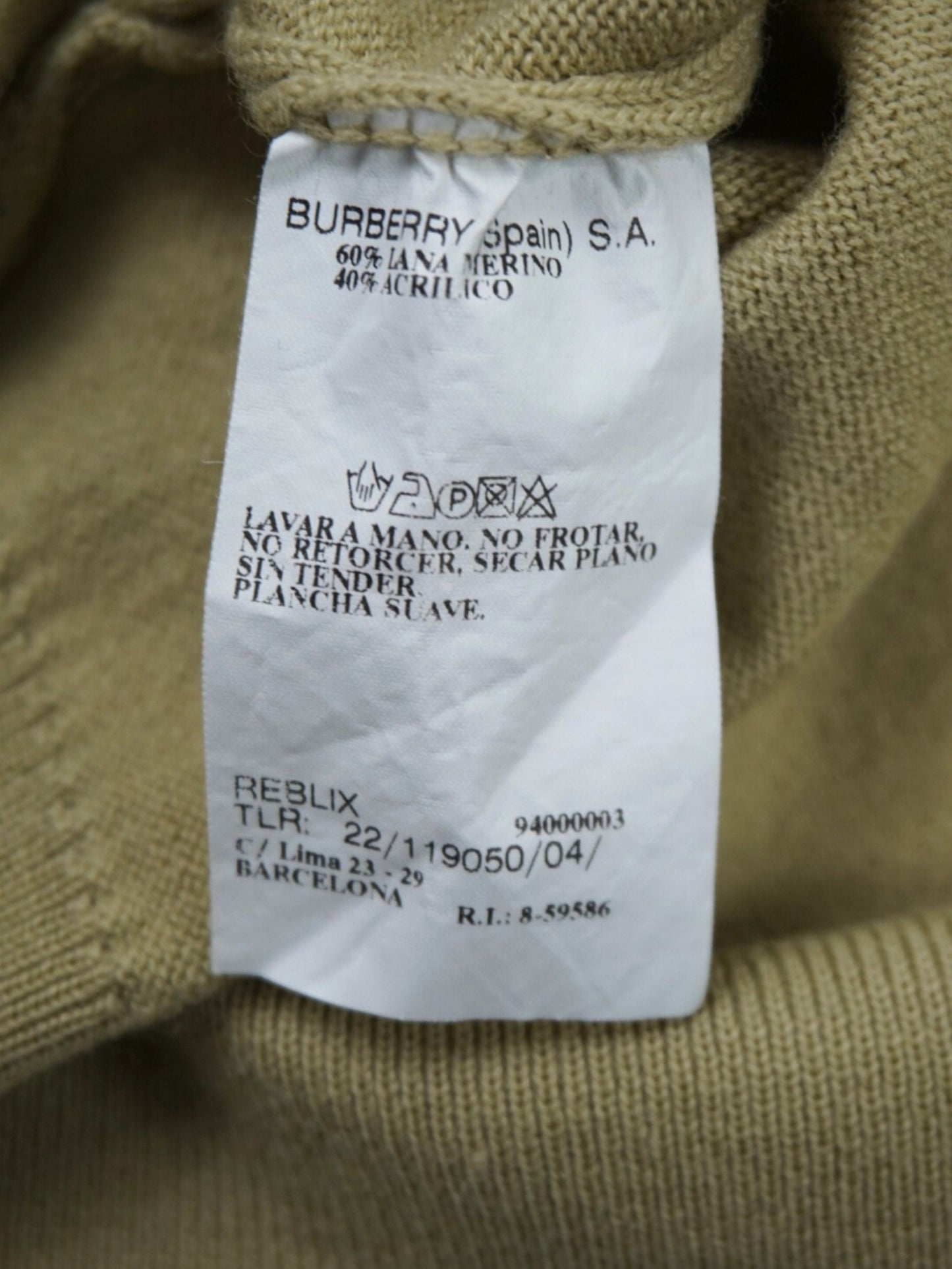 Pull beige à logo - Burberry