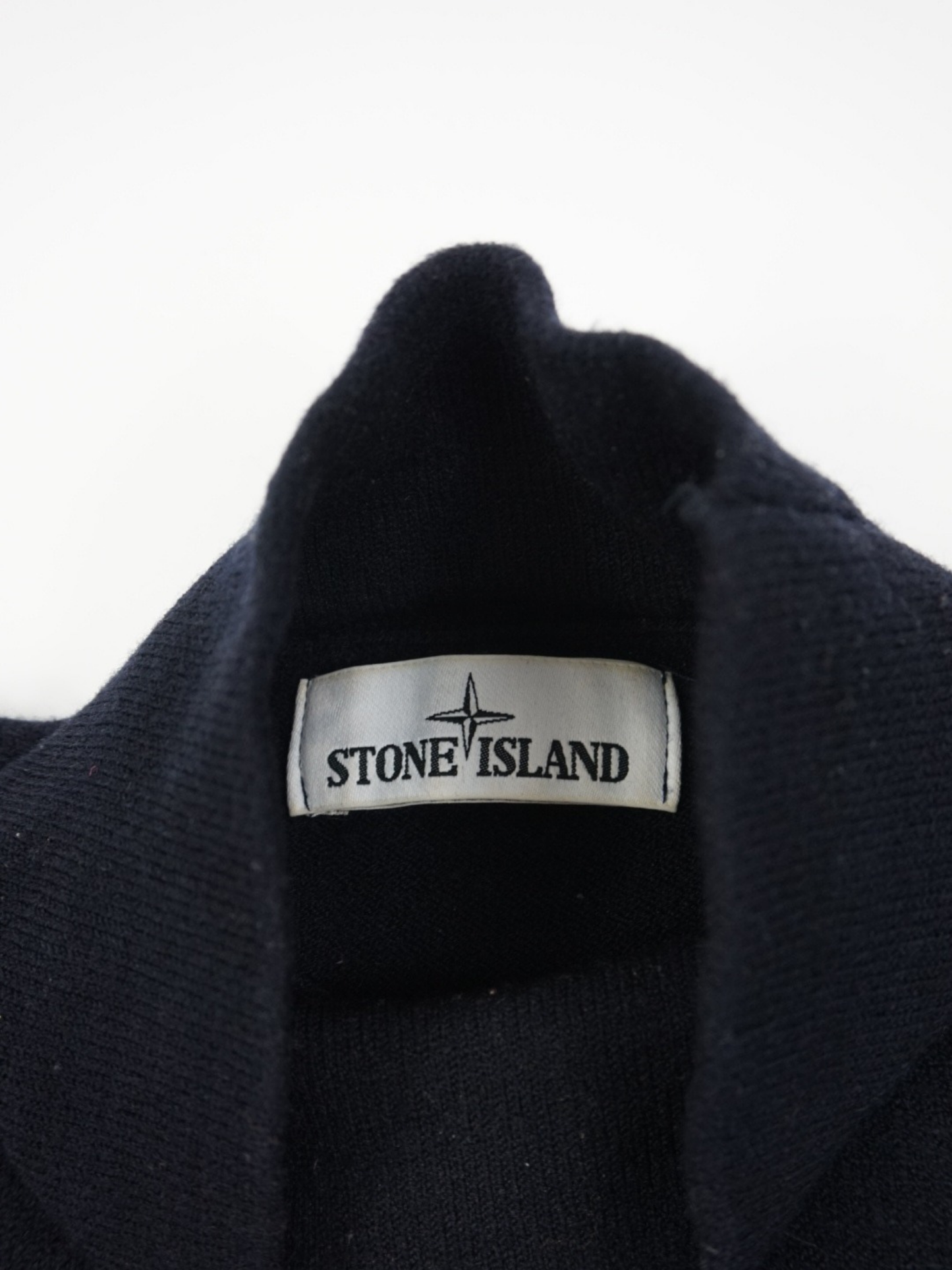 Pull col roulé bleu marine - Stone Island