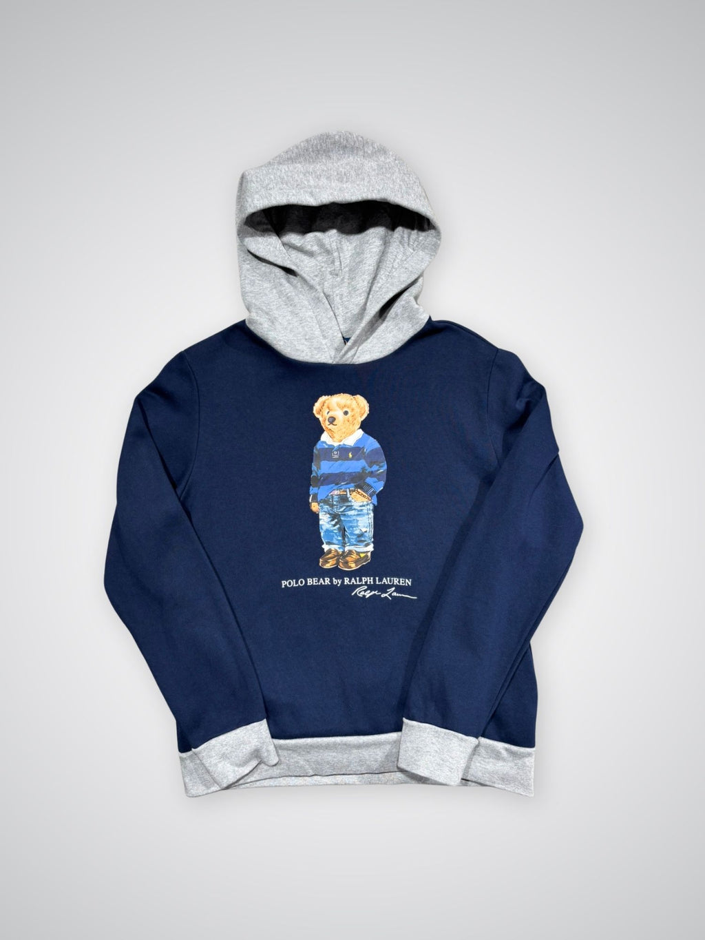 Sweat Ralph Lauren Bear bleu (XL 18/20 - S)