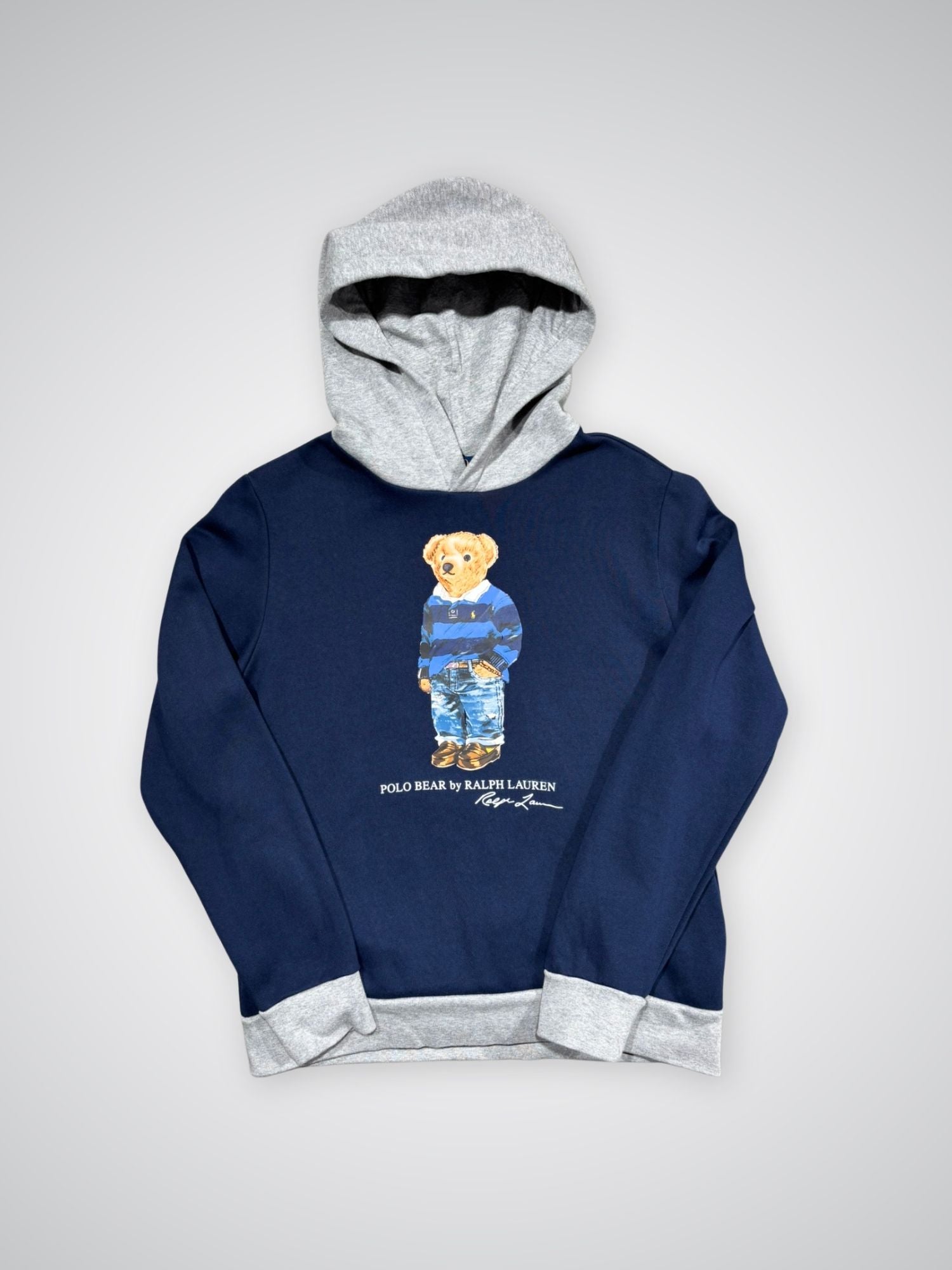 Sweat Ralph Lauren Bear bleu (XL 18/20 - S)