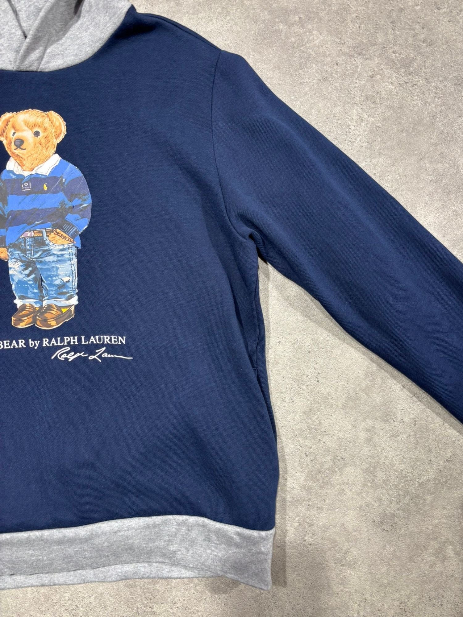 Sweat Ralph Lauren Bear bleu (XL 18/20 - S)