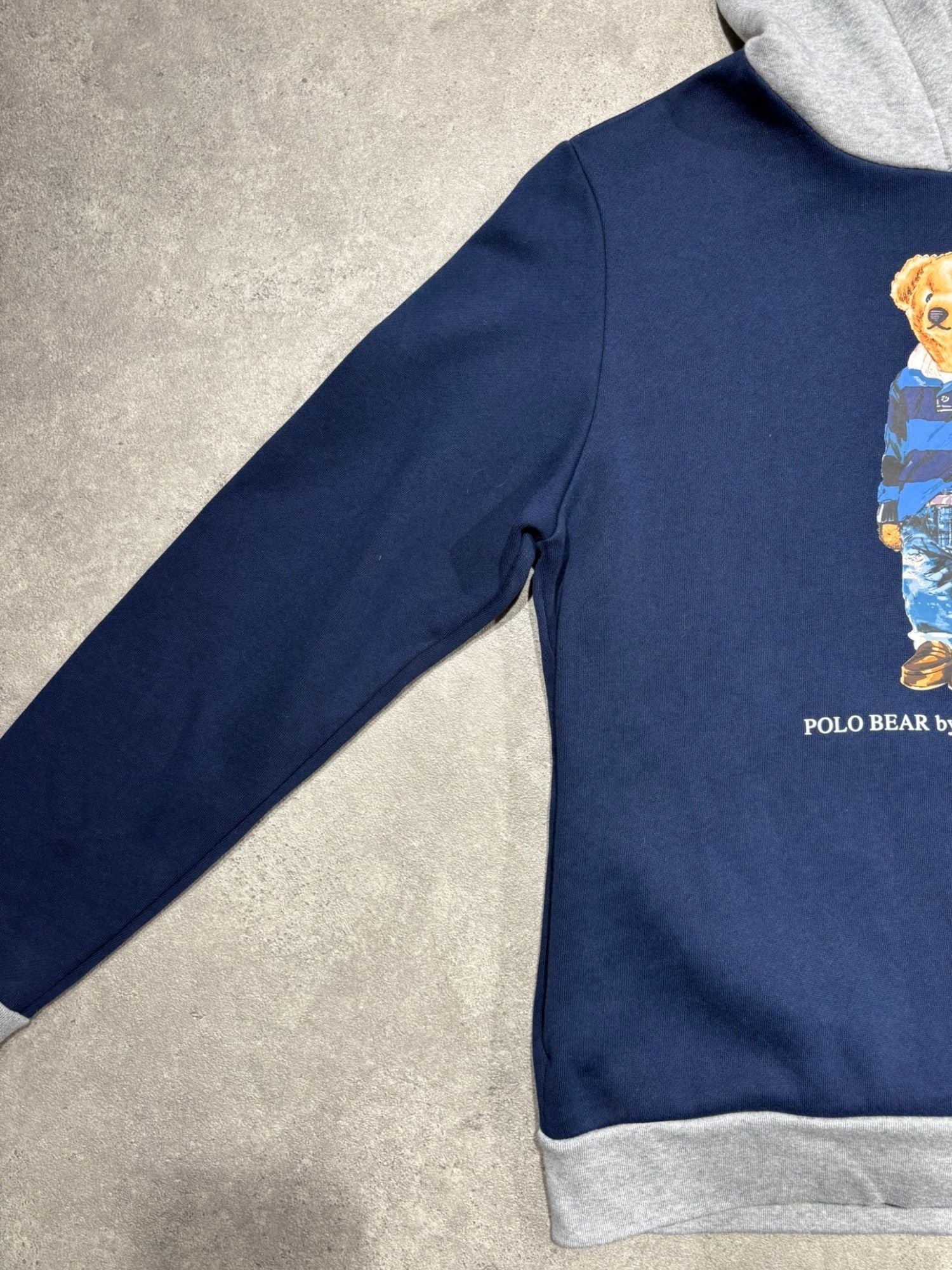 Sweat Ralph Lauren Bear bleu (XL 18/20 - S)