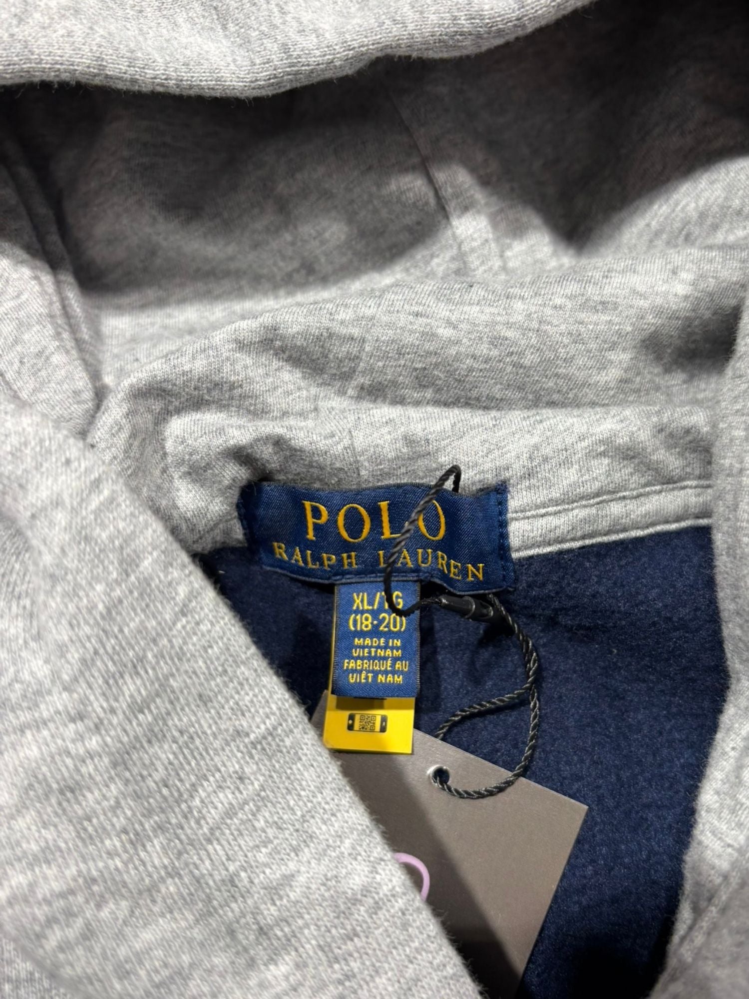 Sweat Ralph Lauren Bear bleu (XL 18/20 - S)