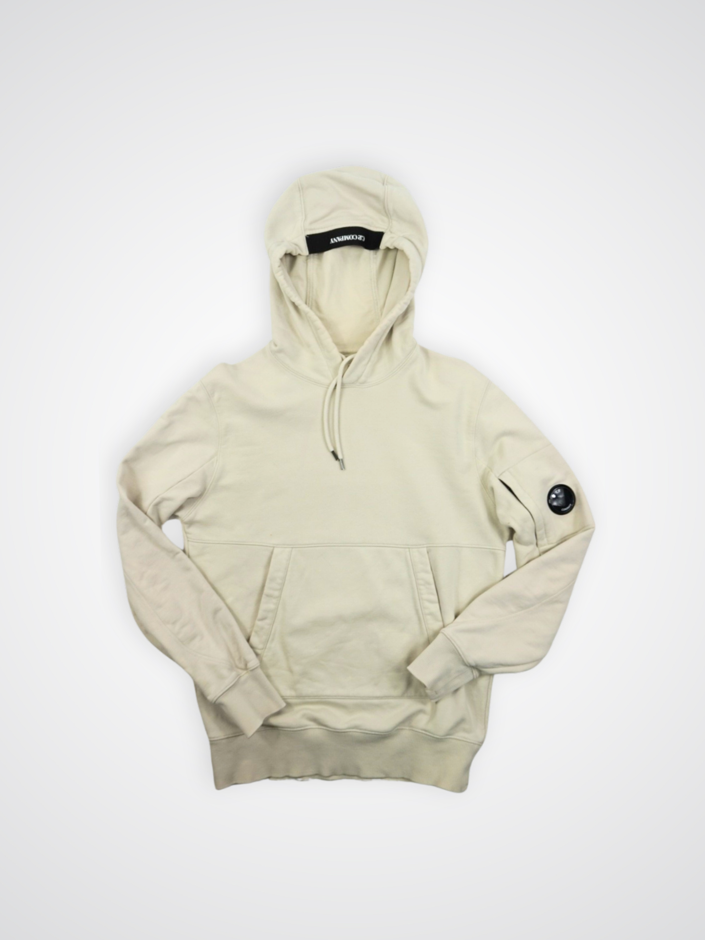 Sweat à capuche beige à lentille - CP Company