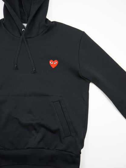 Sweat à capuche noir à logo - Comme des Garçons